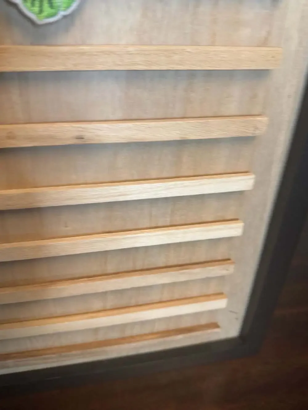 Wooden Earring Display Organizer Rack with Black Frame